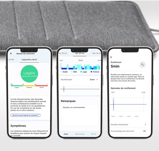 Via de Withings-app krijg je allerlei inzichten in je slaap